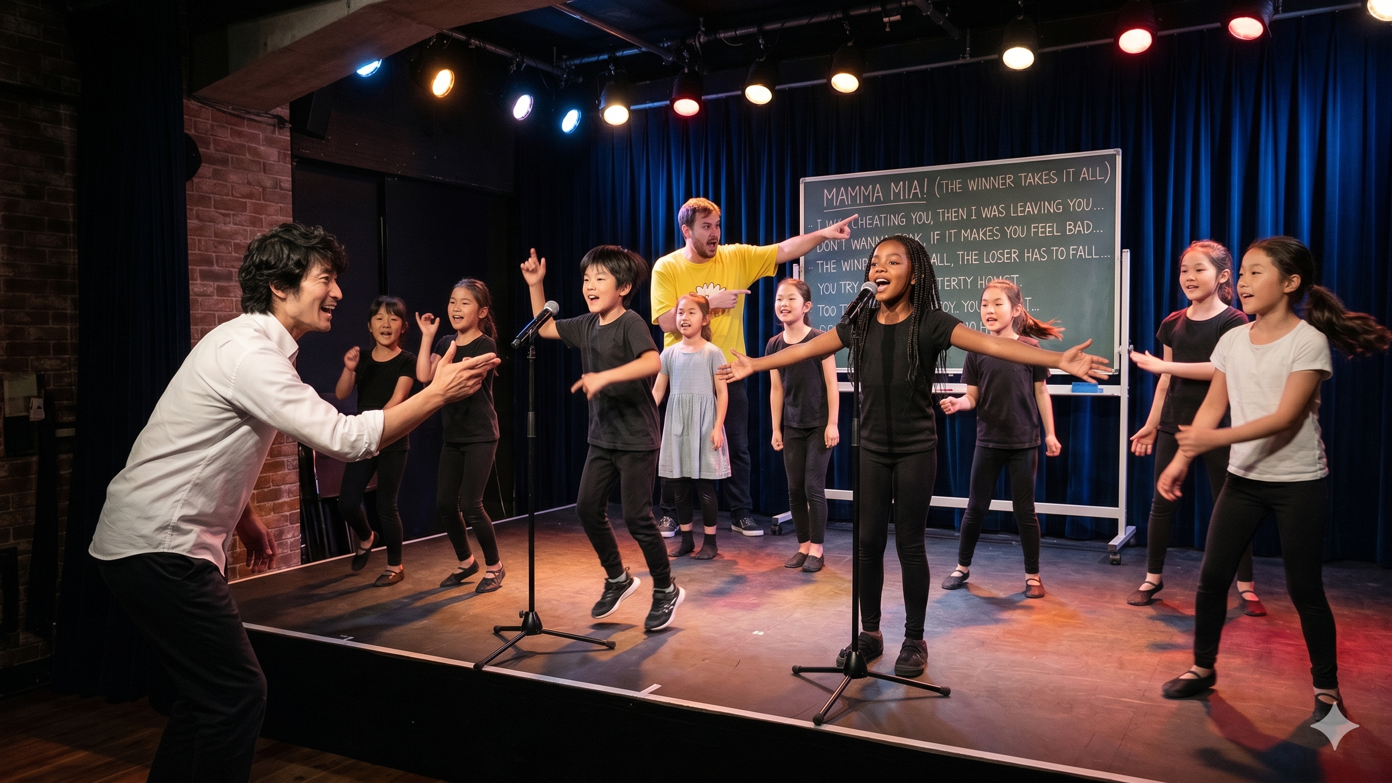 英語で挑戦するミュージカル体験のイメージ